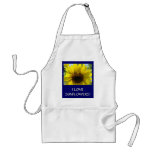 J'AIME des fleurs de Sun de cadeaux de tablier de 