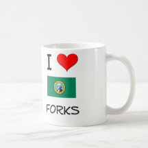 J'aime des fourchettes Washington Tasse