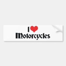 J'aime des motos adhésifs pour voiture