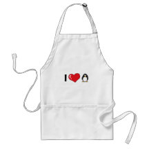 J'aime des pingouins tabliers