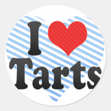 J'aime des tartes autocollants