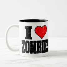 J'aime des zombis tasses à café