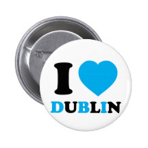 J'aime Dublin Badge Avec Épingle