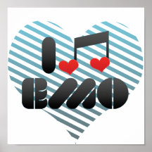 J'aime Emo Affiche