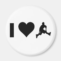 J'aime faire du roller aimants