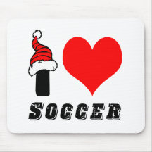 J'aime la conception du football tapis de souris