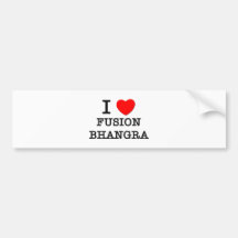 J'aime la fusion Bhangra Adhésif Pour Voiture