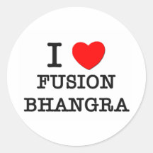 J'aime la fusion Bhangra Adhésifs