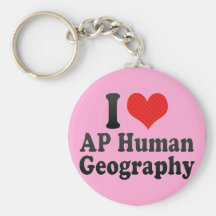 J'aime la géographie d'humain d'AP Porte-clef