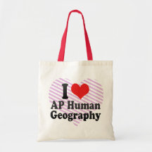 J'aime la géographie d'humain d'AP Sac En Toile