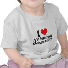 J'aime la géographie d'humain d'AP T-shirt