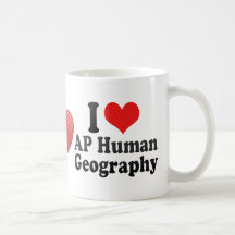 J'aime la géographie d'humain d'AP Tasse À Café