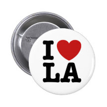 J'aime la LA Badges Avec Agrafe