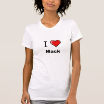 J'aime la pièce en t de coeur de Mack T-shirt