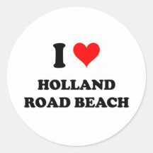 J'aime la plage Michigan de route de la Hollande Autocollants
