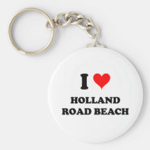 J'aime la plage Michigan de route de la Hollande Porte-clef