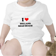 J'aime la plage Michigan de route de la Hollande T-shirt