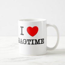 J'aime la ragtime tasse à café