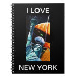 J'aime la statue de New York du carnet d'art de br