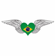J'aime le Brésil - ailes Photo En Découpe
