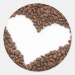 J'aime le café autocollants