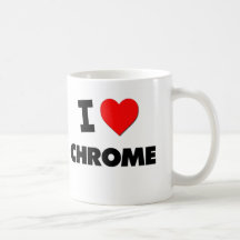 J'aime le chrome mugs à café