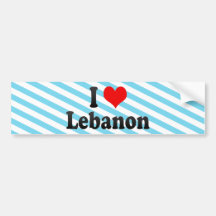 J'aime le Liban, Etats-Unis Autocollants Pour Voiture