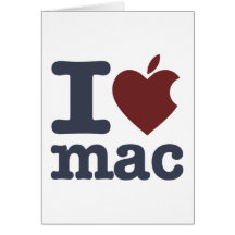 J'aime le Mac Cartes De Vœux