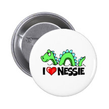 J'aime le Nessie Badges Avec Agrafe
