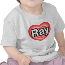 J'aime le rayon. Je t'aime rayon. Coeur T-shirt