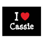 J'aime le T-shirt de coeur de Cassie Carte Postale