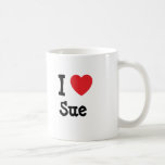 J'aime le T-shirt de coeur de Sue Tasse