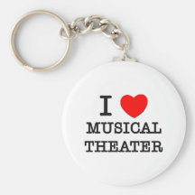 J'aime le théâtre musical porte-clefs