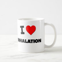 J'aime l'inhalation mugs à café