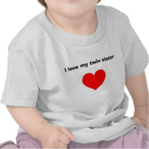 J'aime ma soeur jumelle t-shirt
