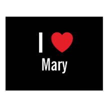 J'aime Mary Cartes Postales