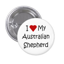 J'aime mes cadeaux australiens d'amoureux des chie badge