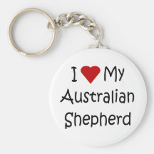 J'aime mes cadeaux australiens d'amoureux des chie porte-clef