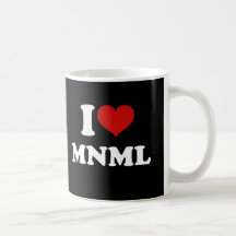 J'aime minimal tasses à café