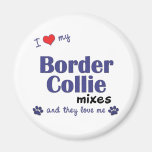 J'aime mon border collie se mélange (les chiens mu aimants pour réfrigérateur