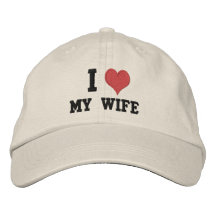 "J'aime mon épouse " Casquettes Brodées