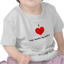 J'aime mon frère jumeau t-shirts