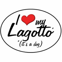 J'aime mon Lagotto (c'est un chien) Découpage En Acrylique