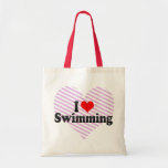 J'aime nager sacs en toile