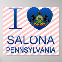 J'aime Salona, PA Poster