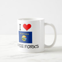 J'aime trois fourchettes Montana Tasse