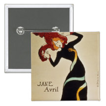 Jane Avril 1899 Badges