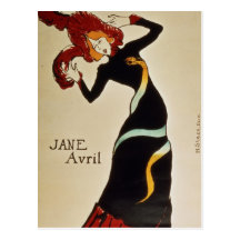 Jane Avril 1899 Postkarte