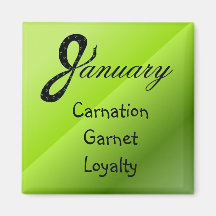 Januar-Geburtstag Kühlschrankmagnet