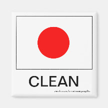 Japan-Flaggen-sauberer Spülmaschinen-Magnet Kühlschrankmagnet